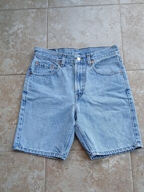 Vintage Levi's 505 Size 3/4 Light Blue Denim Jean Shorts